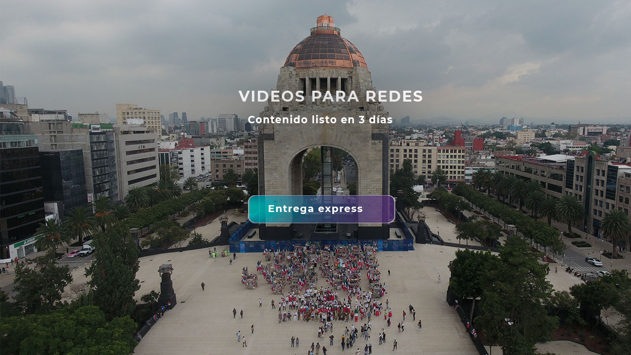 Video para redes sociales con drone listo en 3 días
