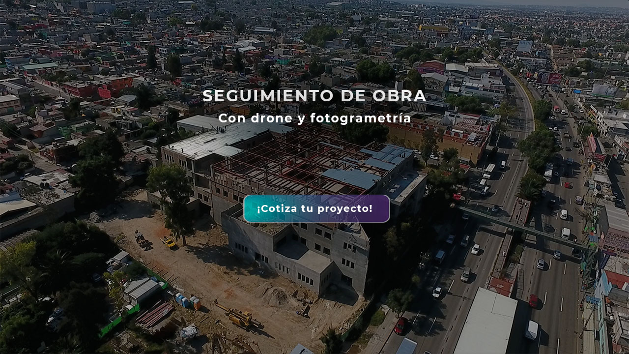 Seguimiento de construcción con drone y fotogrametría